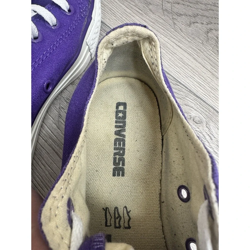 Converse Chuck Taylor All Star Low Top Purple Sneakers Mens 5 Womens 7 - Picture 5 of 10